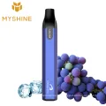 Mercado de vape desechable myshine vape 1500 bocanadas